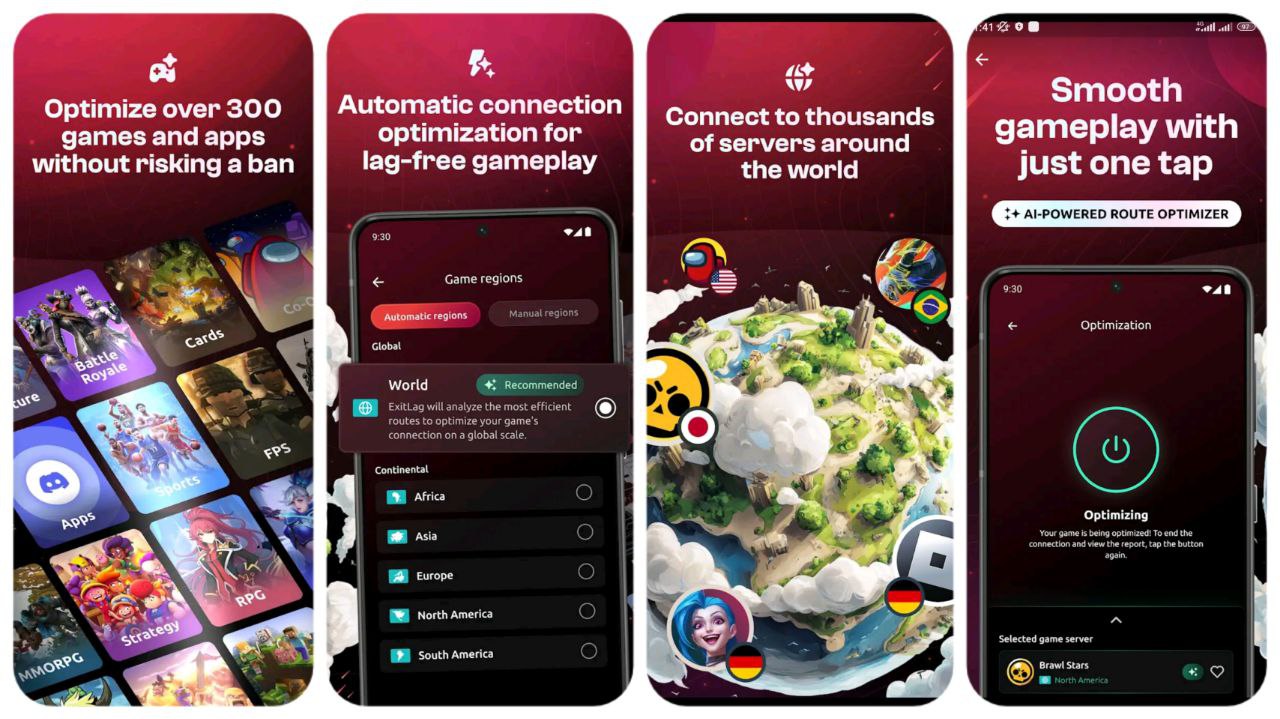 Reduce ping and lag in online games with the ExitLag application.