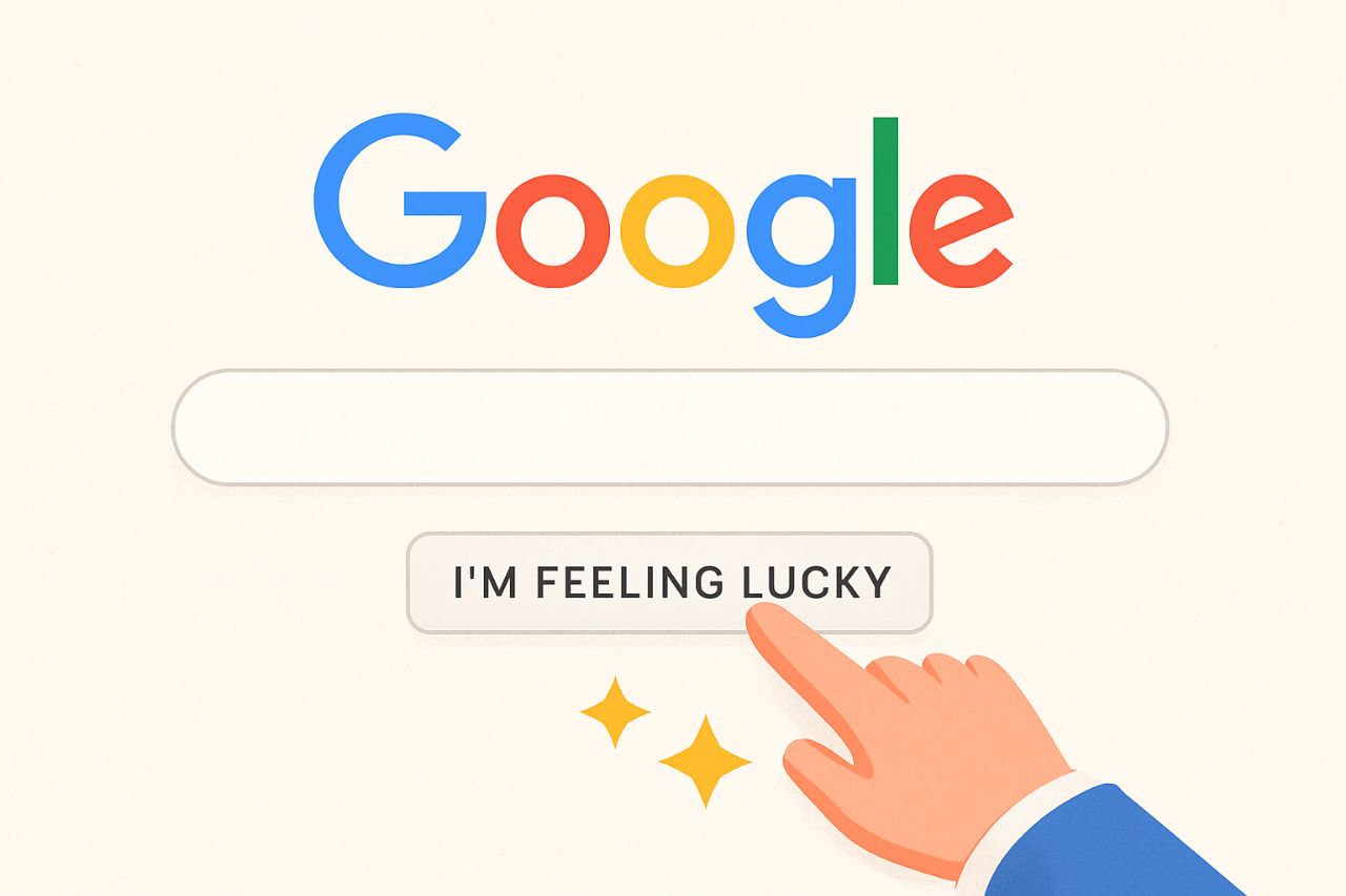 می‌دونستی گوگل یه دکمه داره به اسم "بخت و اقبال